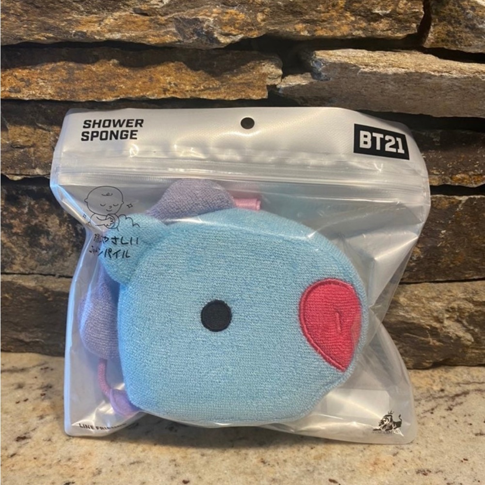 NWT BT21 shower sponge yume twins box exclusive